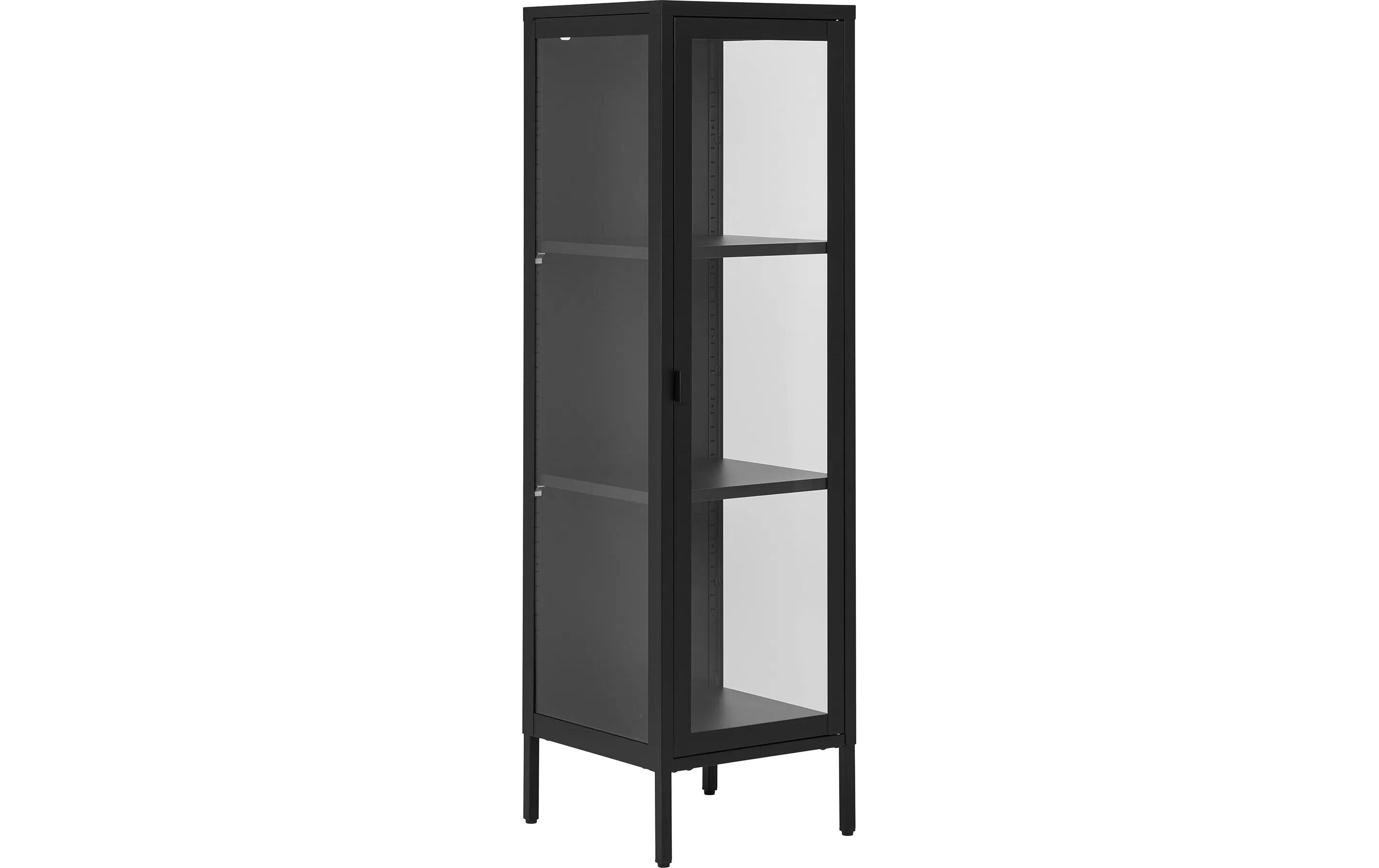 House Nordic Vitrine Brisbane 140 x 40 cm, Schwarz