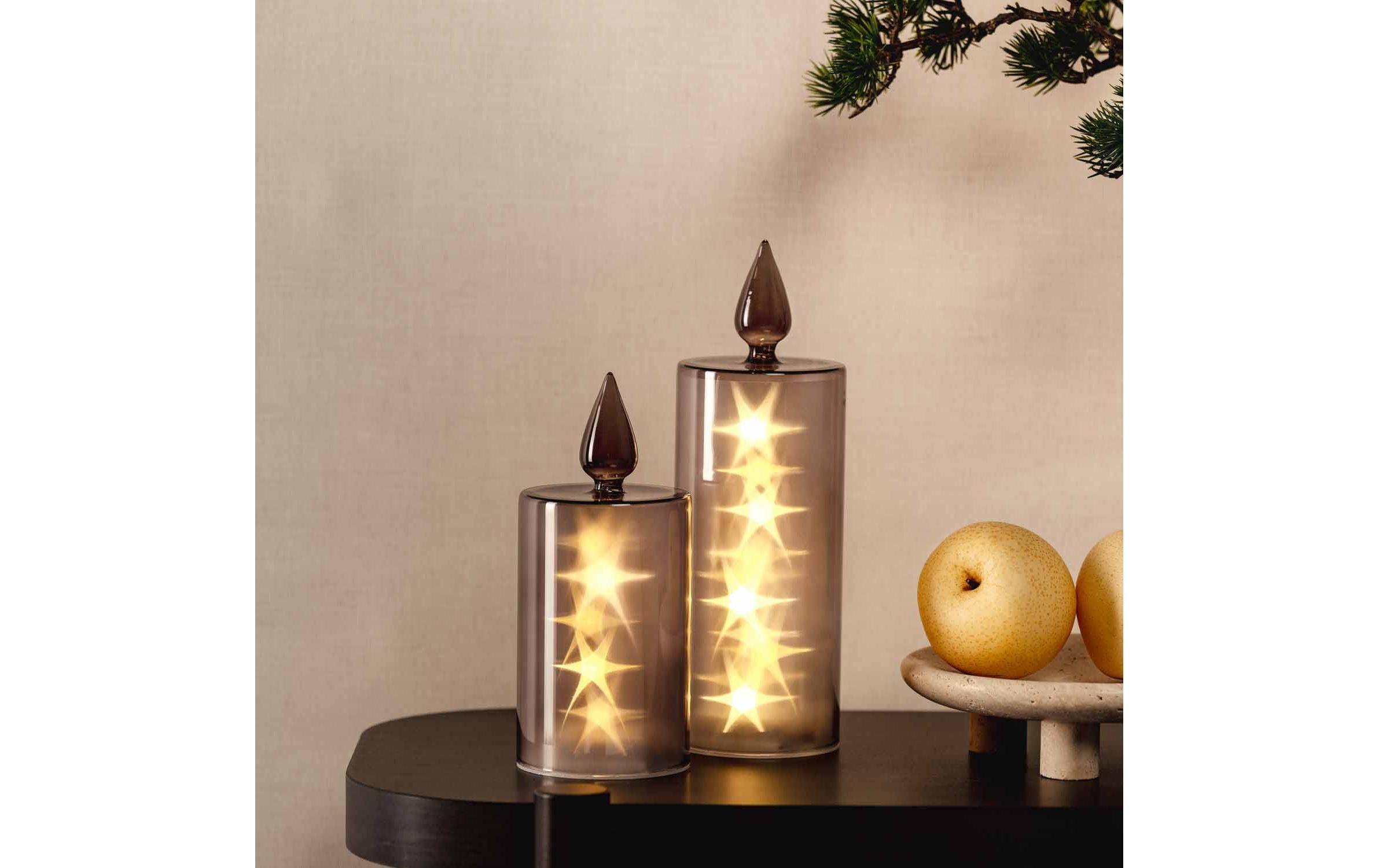 Leonardo Kerze Silenzio LED, 30 cm, Grau