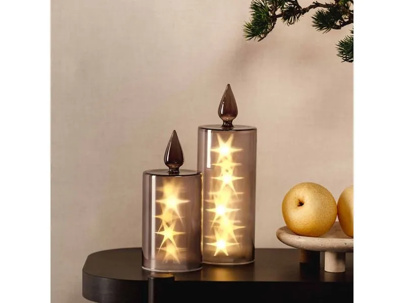 Leonardo Kerze Silenzio LED, 30 cm, Grau
