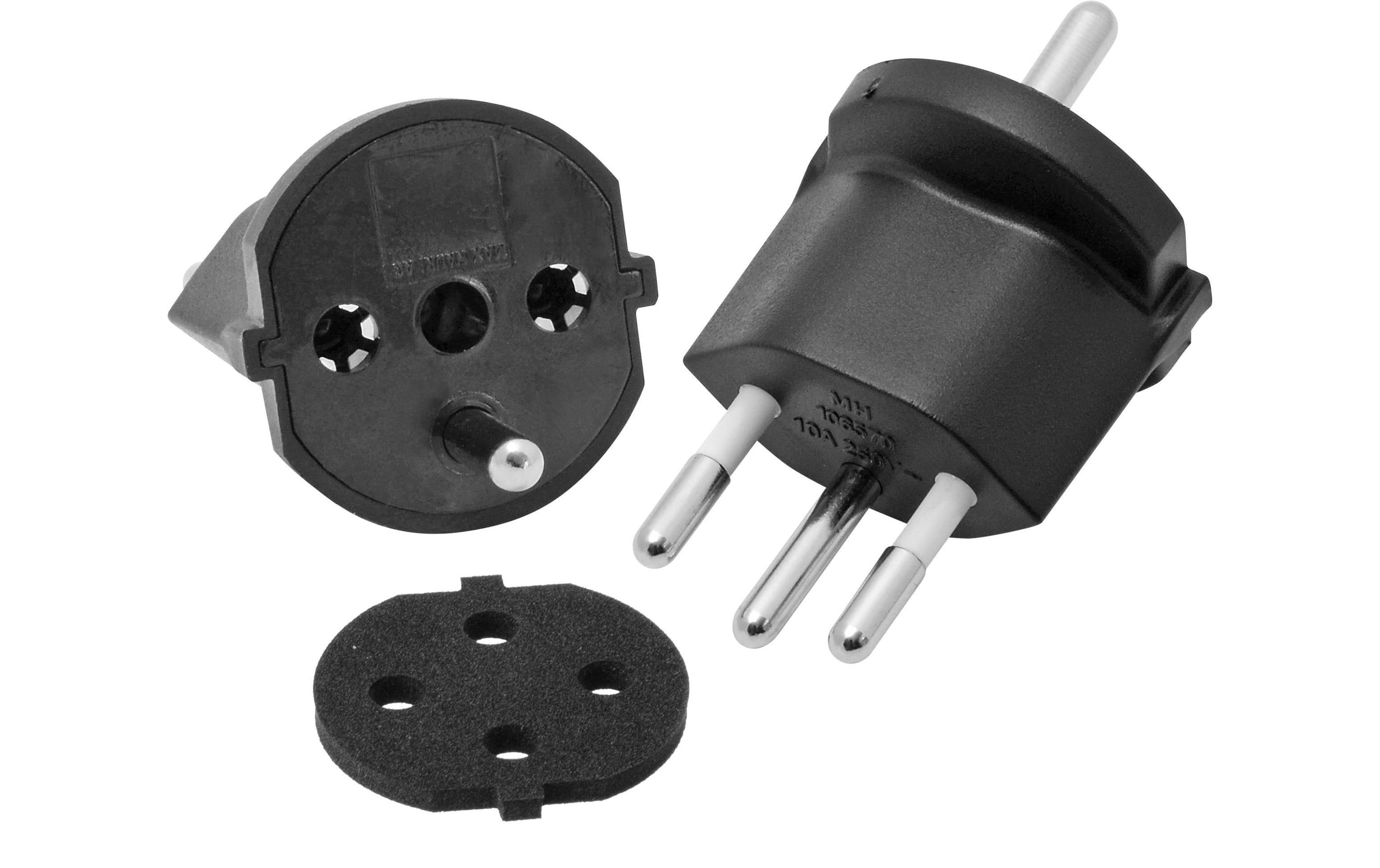 STEFFEN Fixadapter SchuKo Konturenstecker – T12 IP44 mit Moosgummi