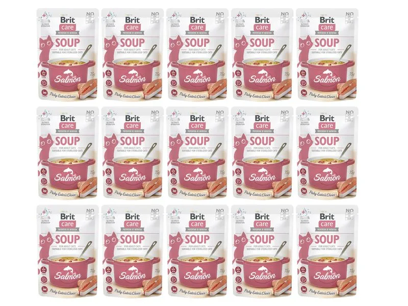 Brit Katzen-Snack Care Cat Soup with Salmon 15 x 75 g Brit Katzen-Snack Care Cat Soup with Salmon 15 x 75 g