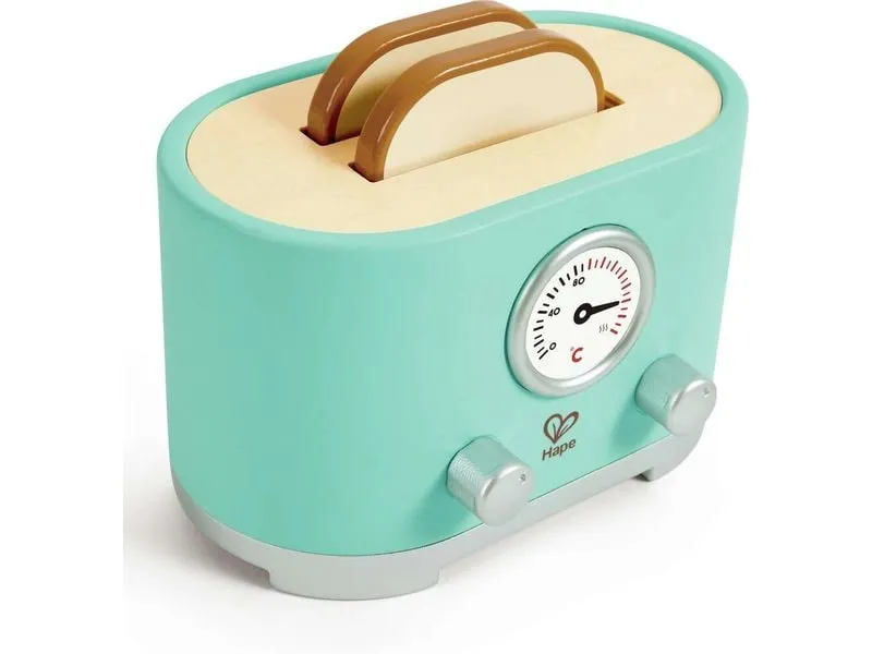 Hape Spiel-Haushaltsgerät Pop-up-Toaster-Set Kling Hape Spiel-Haushaltsgerät Pop-up-Toaster-Set Kling