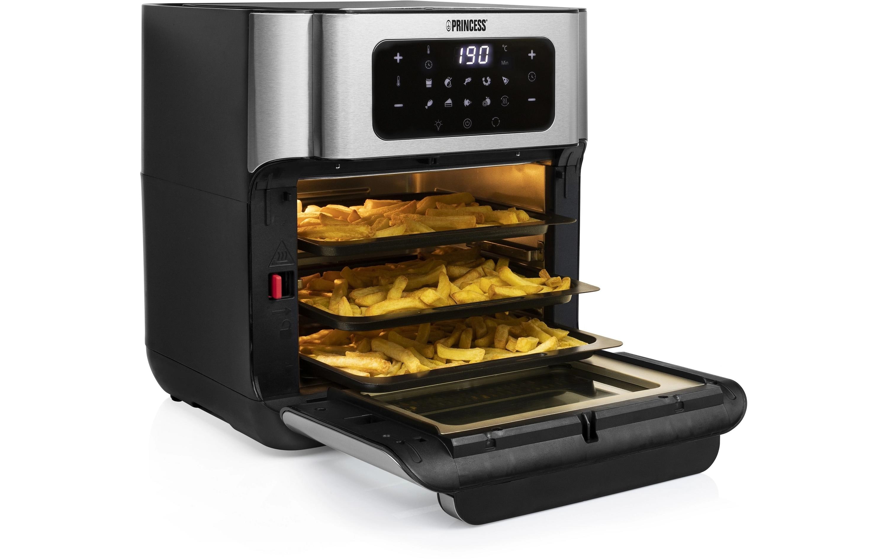 Princess Heissluftofen mit Frittierfunktion 10 l, Schwarz Princess Heissluftofen mit Frittierfunktion 10 l, Schwarz