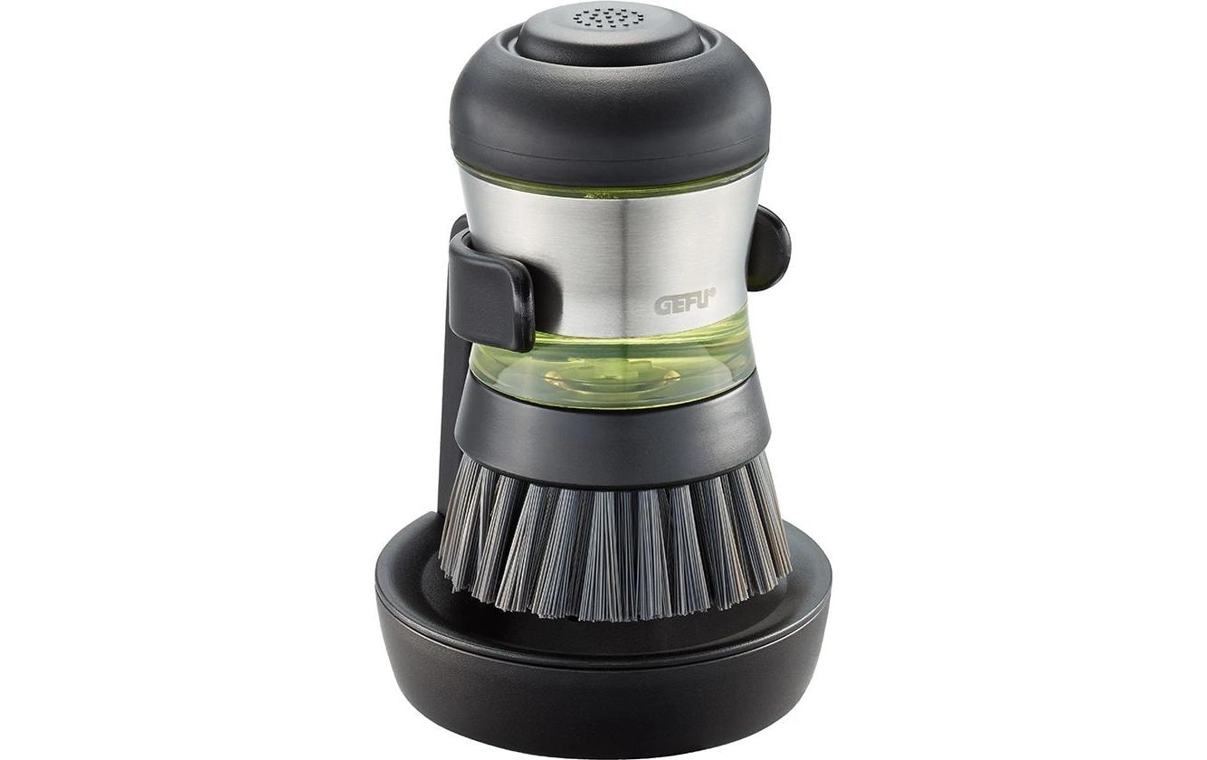 GEFU Spülbürste Swift mit Spülmittelbehälter, Schwarz