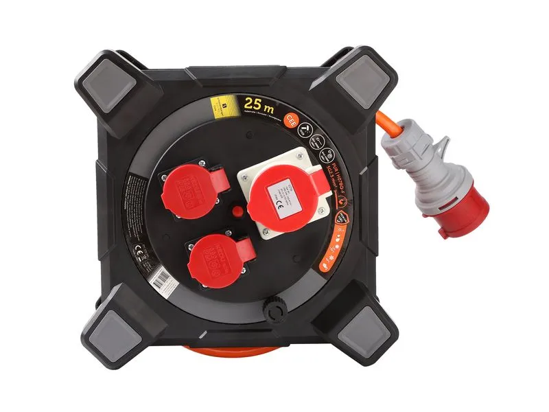 Schönenberger Kabelbox Kunststoff CEE 5P 16A IP44 25m 2 x T25