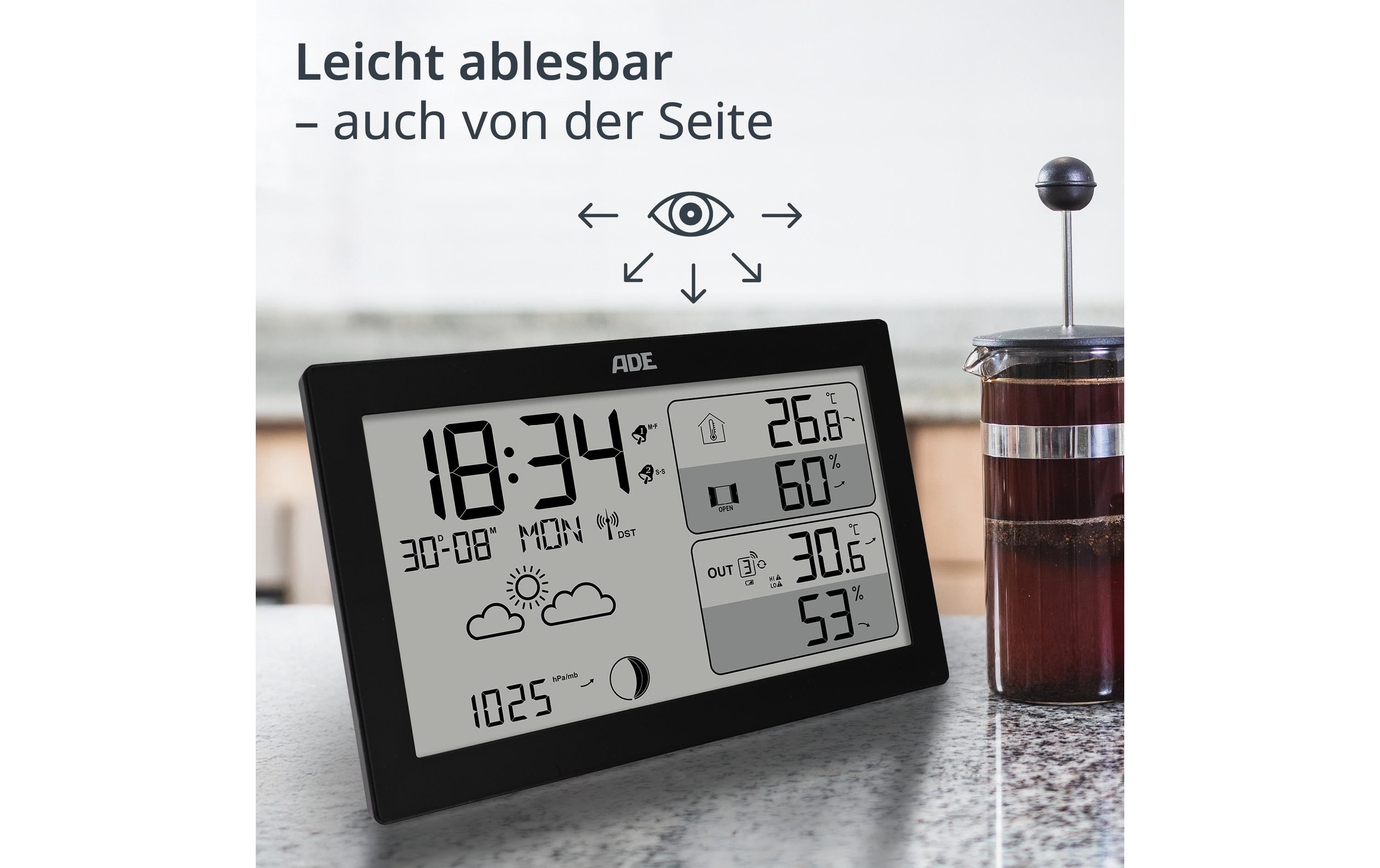 ADE Wetterstation mit Funk-Aussensensor
