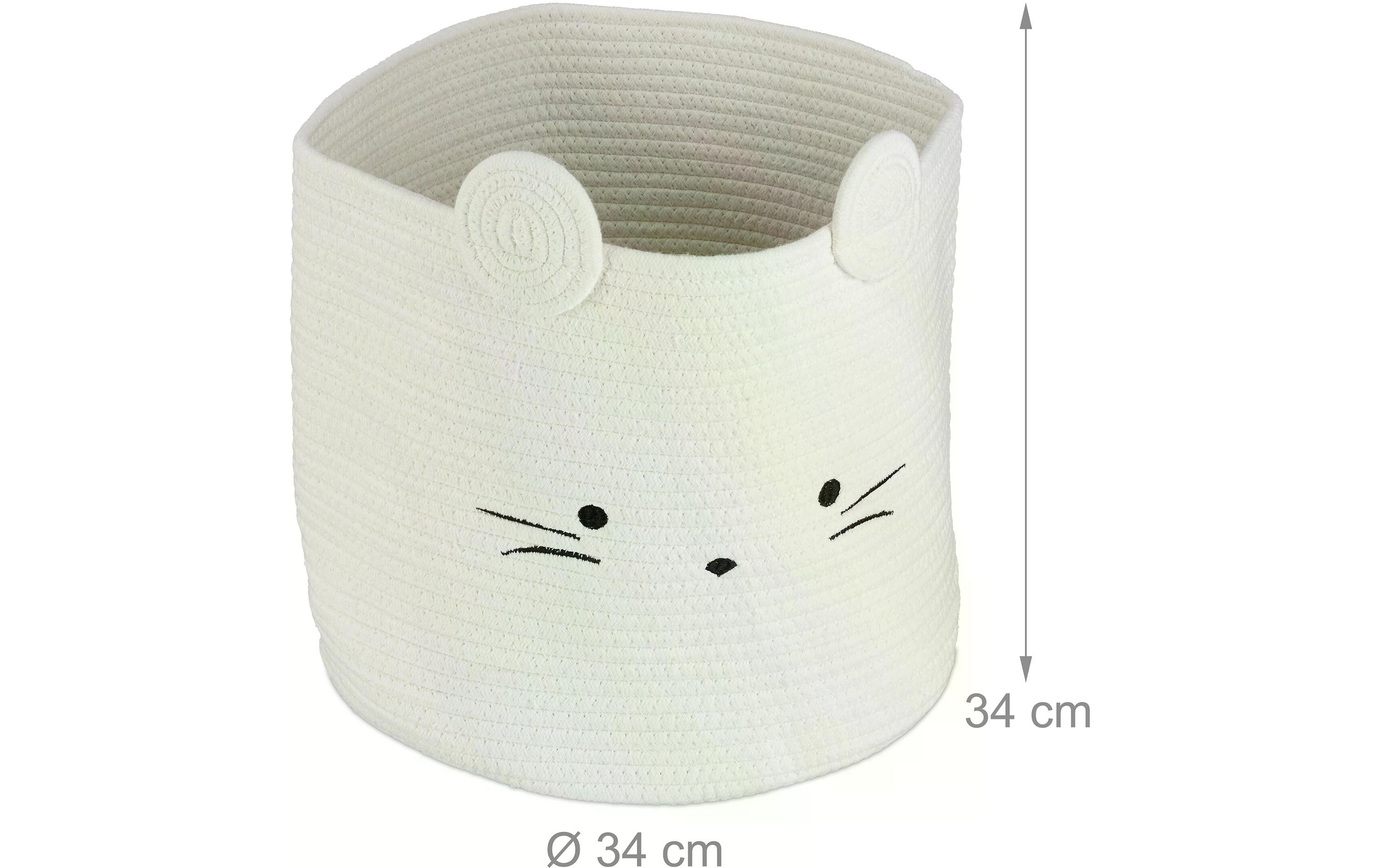 relaxdays Spielzeugkorb Maus relaxdays Spielzeugkorb Maus