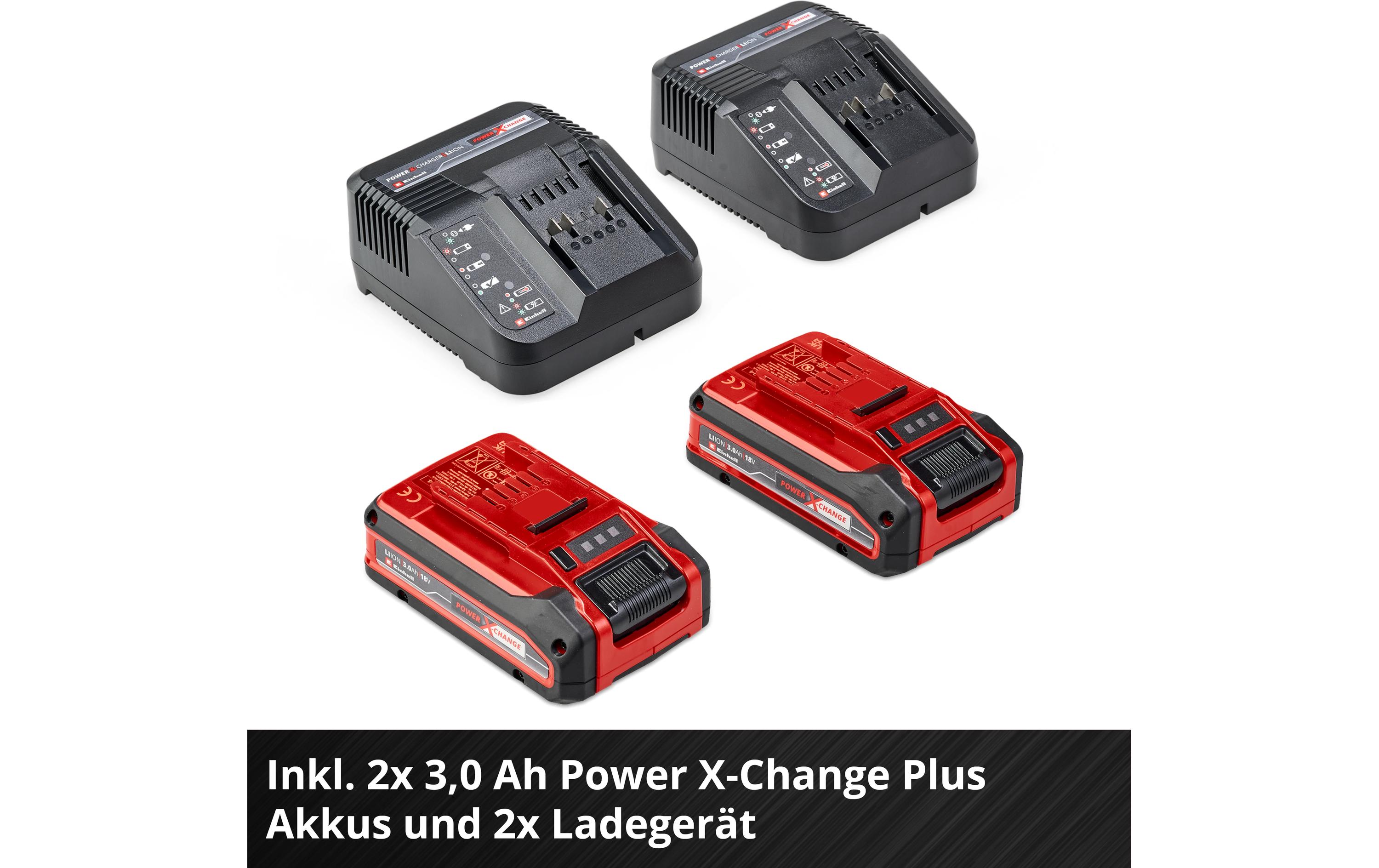 Einhell Professional Akku-Rasenmäher RASARRO 36/36 Kit, 2 x 3.0Ah Plus