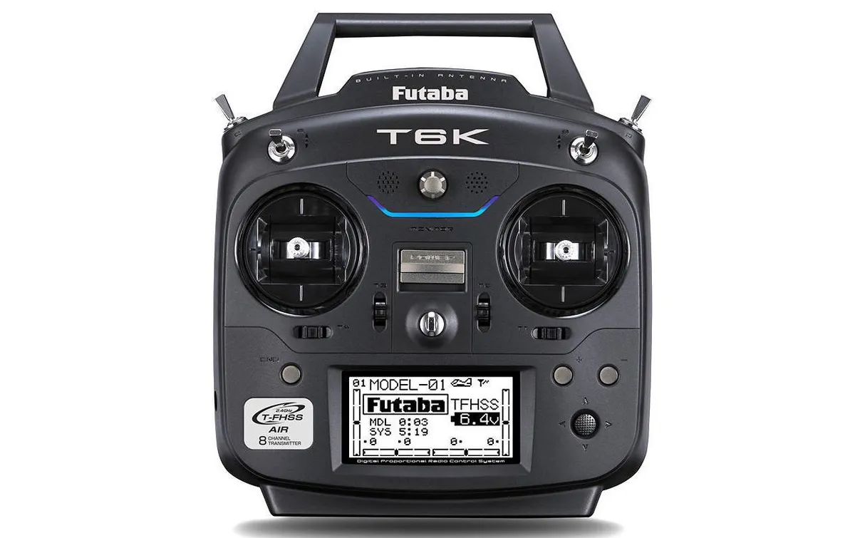Futaba Fernsteuerung T6K V2.0 Mode 2 (Gas links) Futaba Fernsteuerung T6K V2.0 Mode 2 (Gas links)