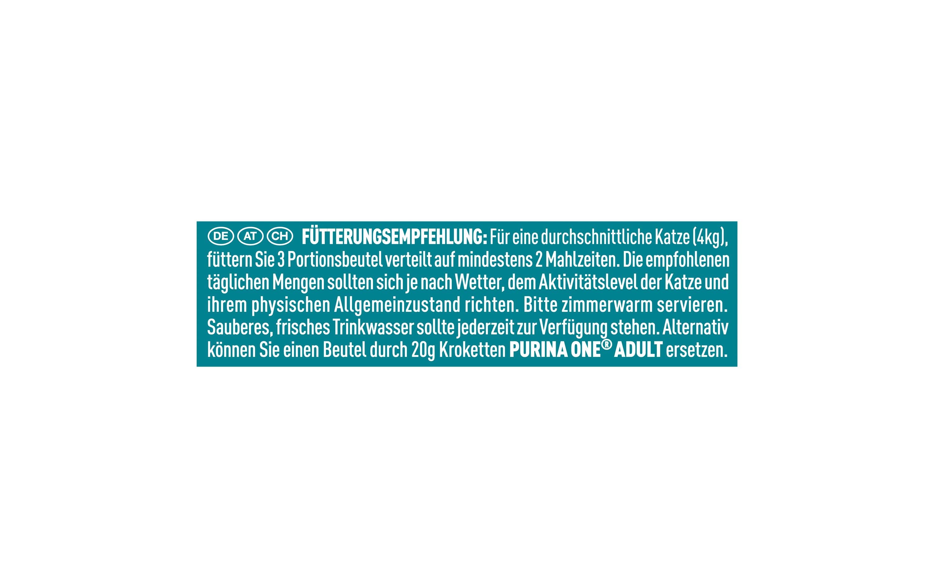 Purina ONE Nassfutter Adult Huhn, Hochseefisch, Rind & Lamm, 40 x 85 g