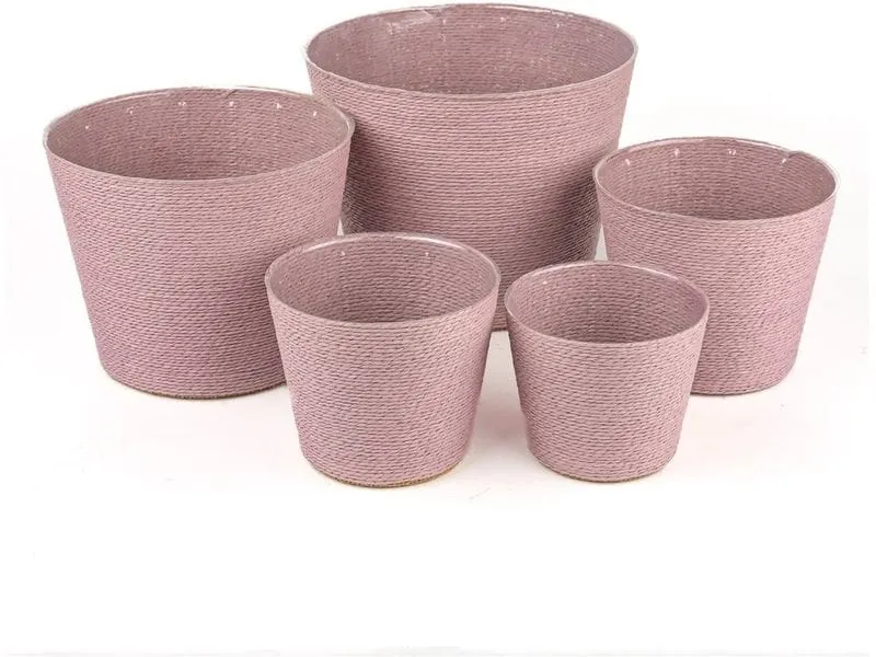 CHALET Kordelkorb Kornelia L 15 x 15 x 13 cm, Rosa CHALET Kordelkorb Kornelia L 15 x 15 x 13 cm, Rosa