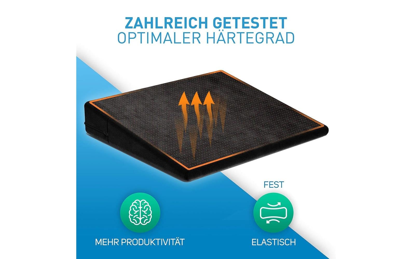 Flipline Keilkissen mit Samtbezug – Antirutschbezug