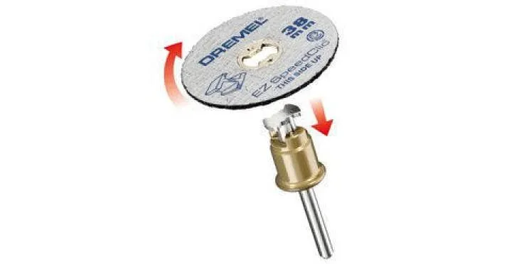 Dremel Aufspanndorn EZ SpeedClic SC406 Starter-Set, 2 Teile