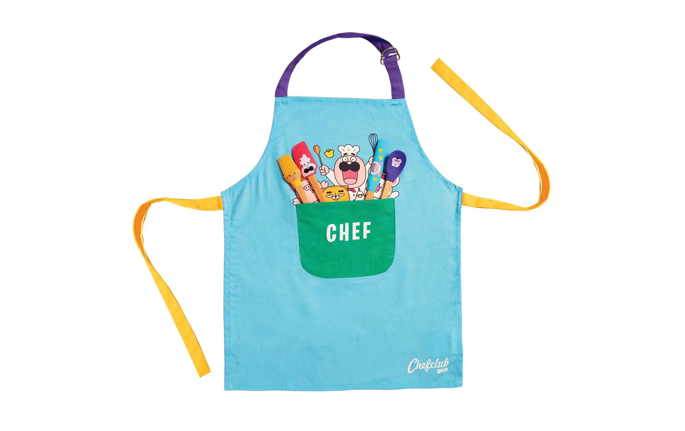 Chefclub Kochschürze mit Fronttasche Blau