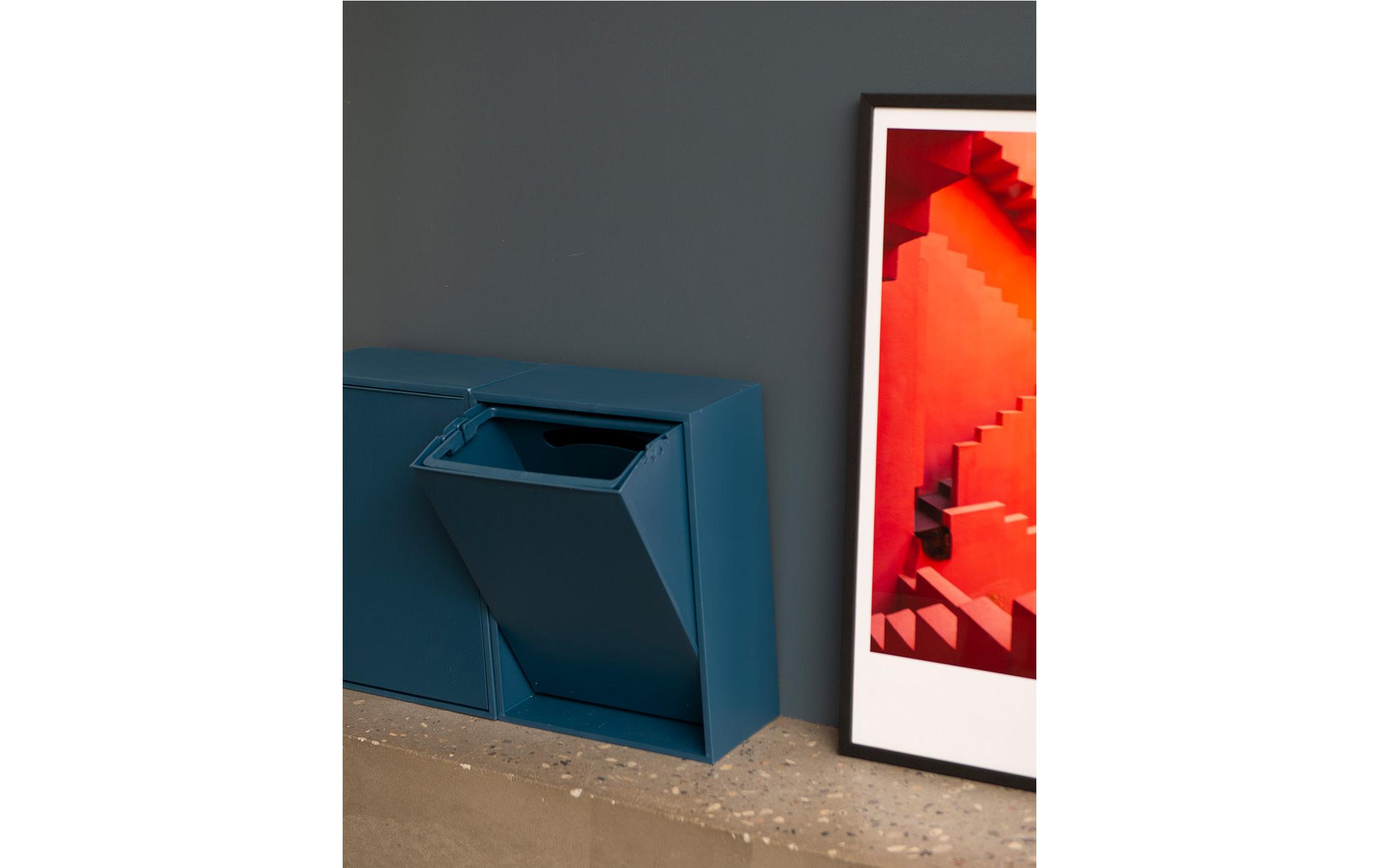 ReCollector Recyclingbehälter 12 l, Deep Dive Blue