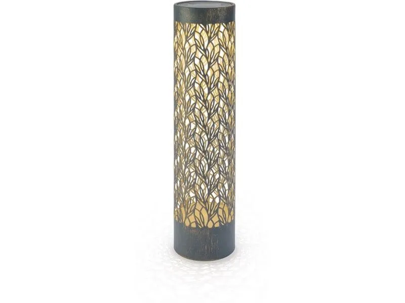 STT Laterne Solar Antic Pillar Verdoso Grün