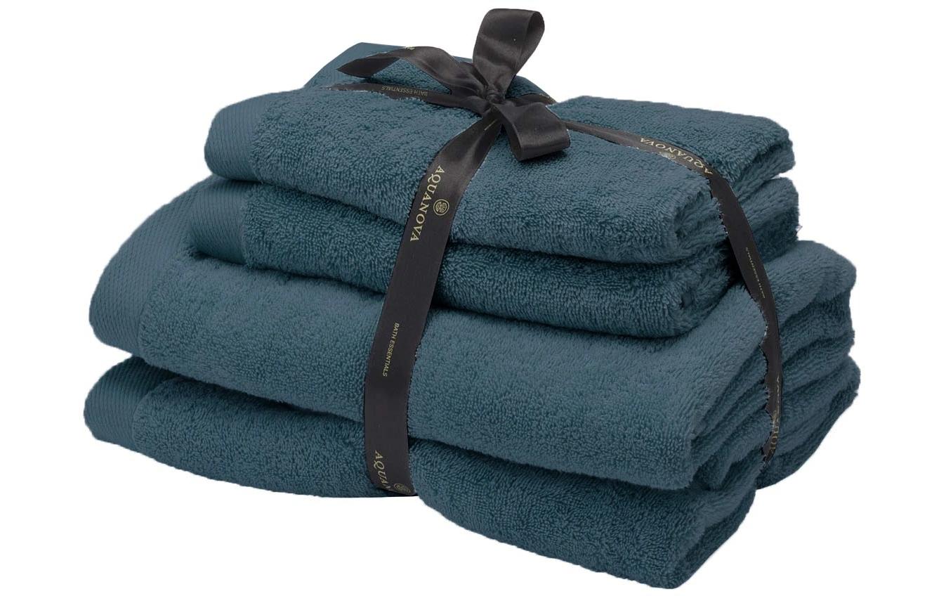 Aquanova Handtuch Rio 4 Stück Ozeanblau