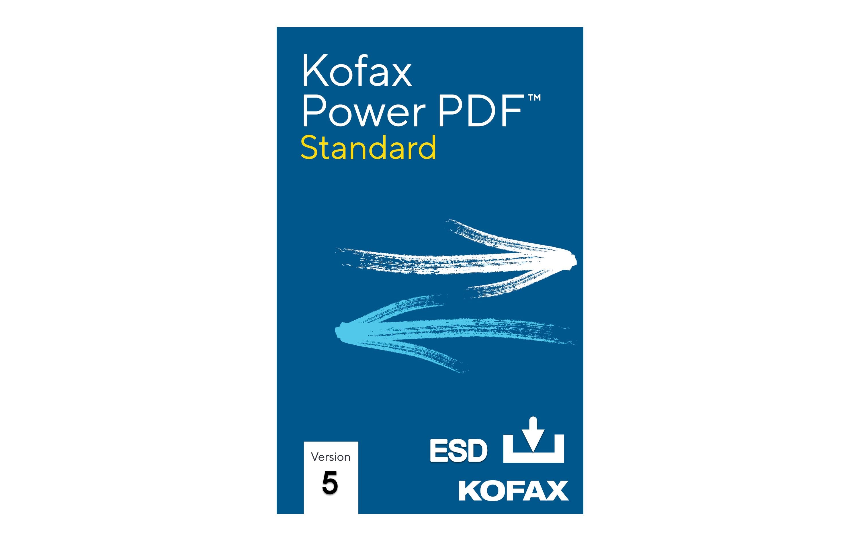 Kofax Power PDF Standard 5.0 ESD, Vollversion, Multilingual