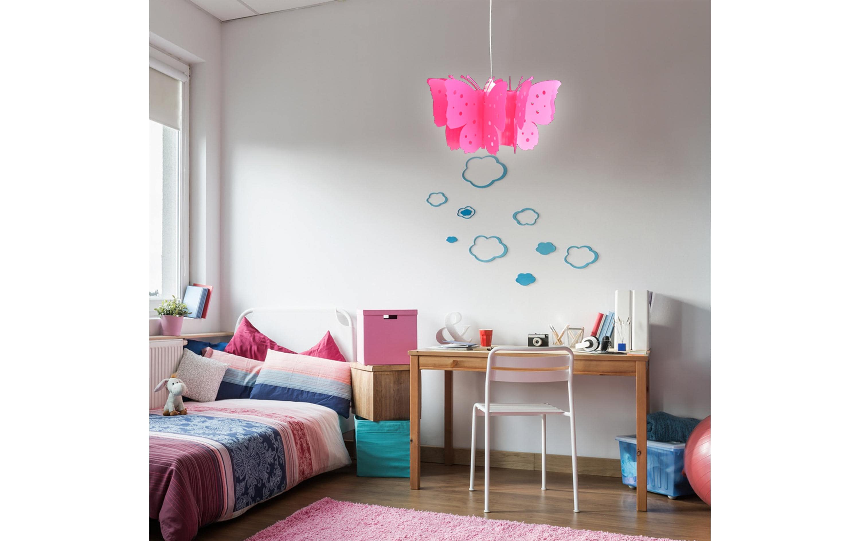 Näve Hängelampe Kizi Schmetterling 1x E27