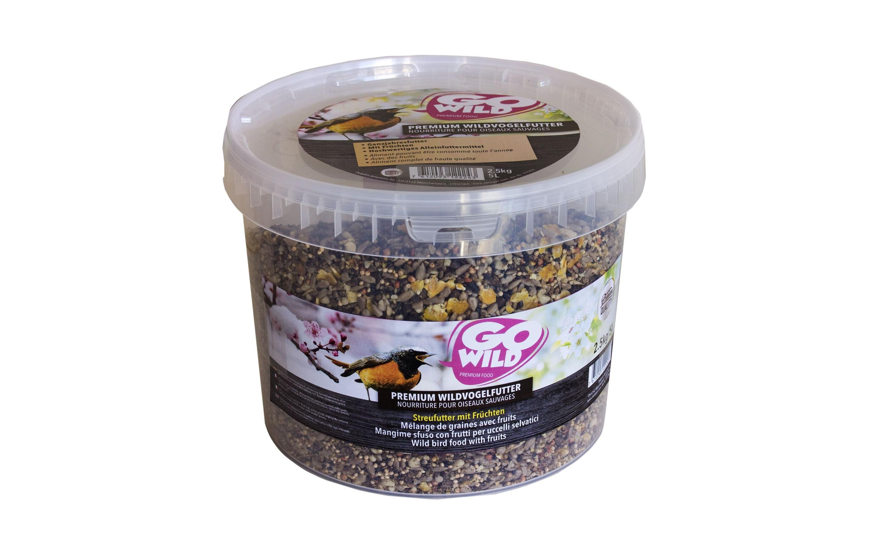 GoWild Vogelfutter mit Früchten, 2.5 kg