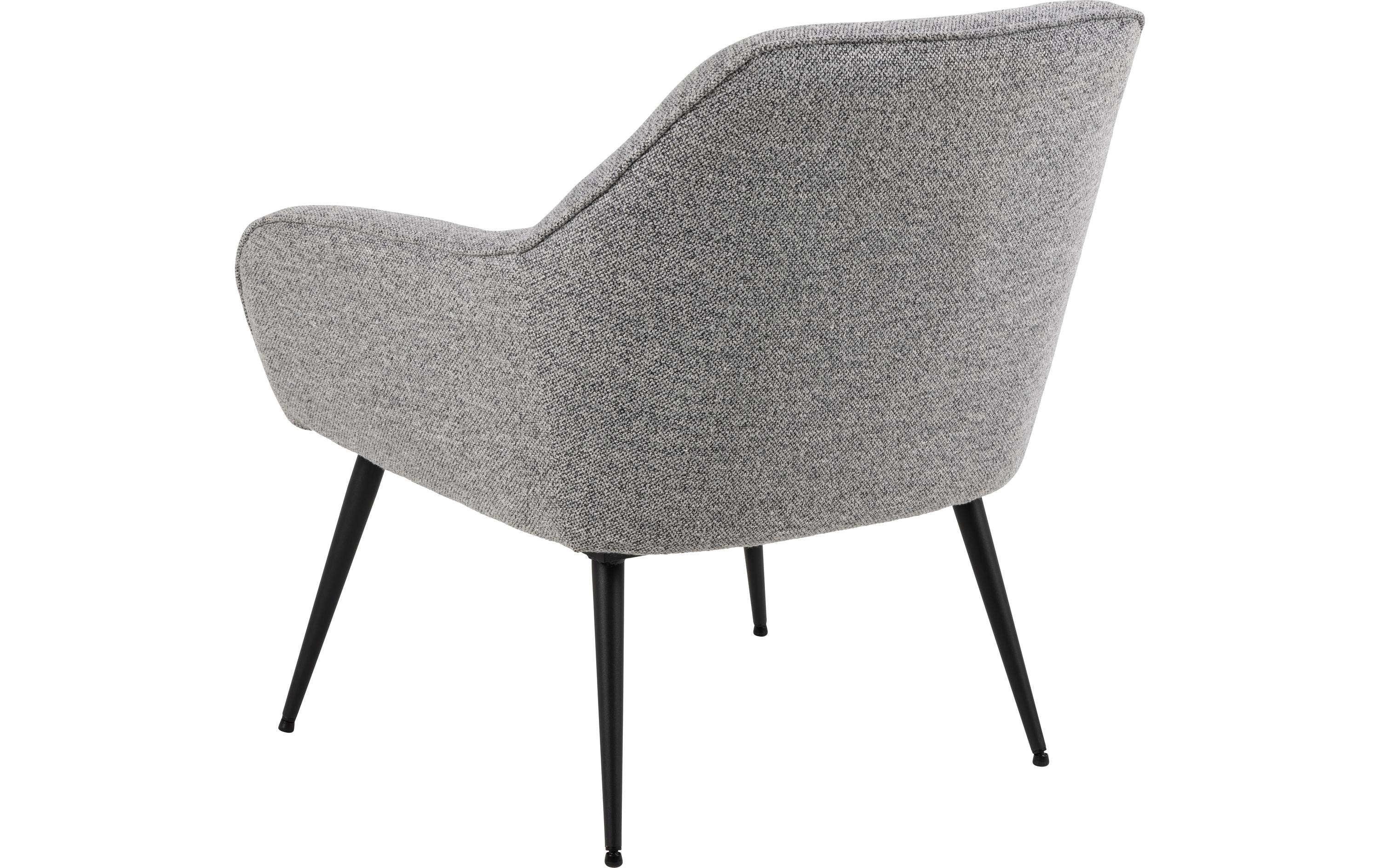AC Design Sessel Brooke Stahl/Textil, Grau