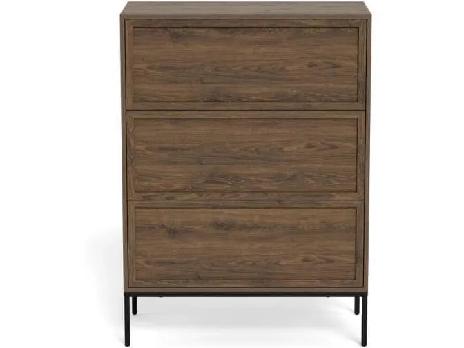 AC Design Kommode Palmdale 80 x 40 x 110 cm, Eiche dunkel AC Design Kommode Palmdale 80 x 40 x 110 cm, Eiche dunkel
