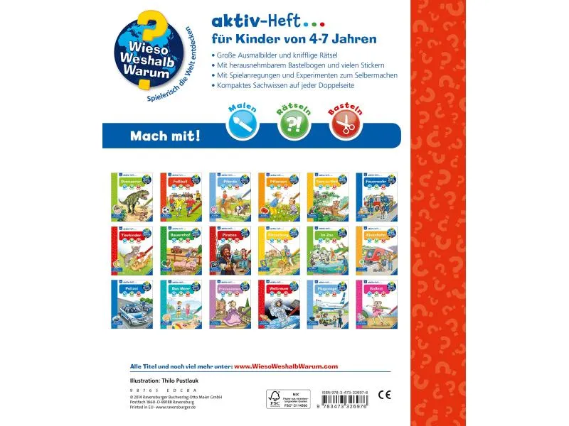 Ravensburger Kinder-Sachbuch WWW Aktiv-Heft Fussball