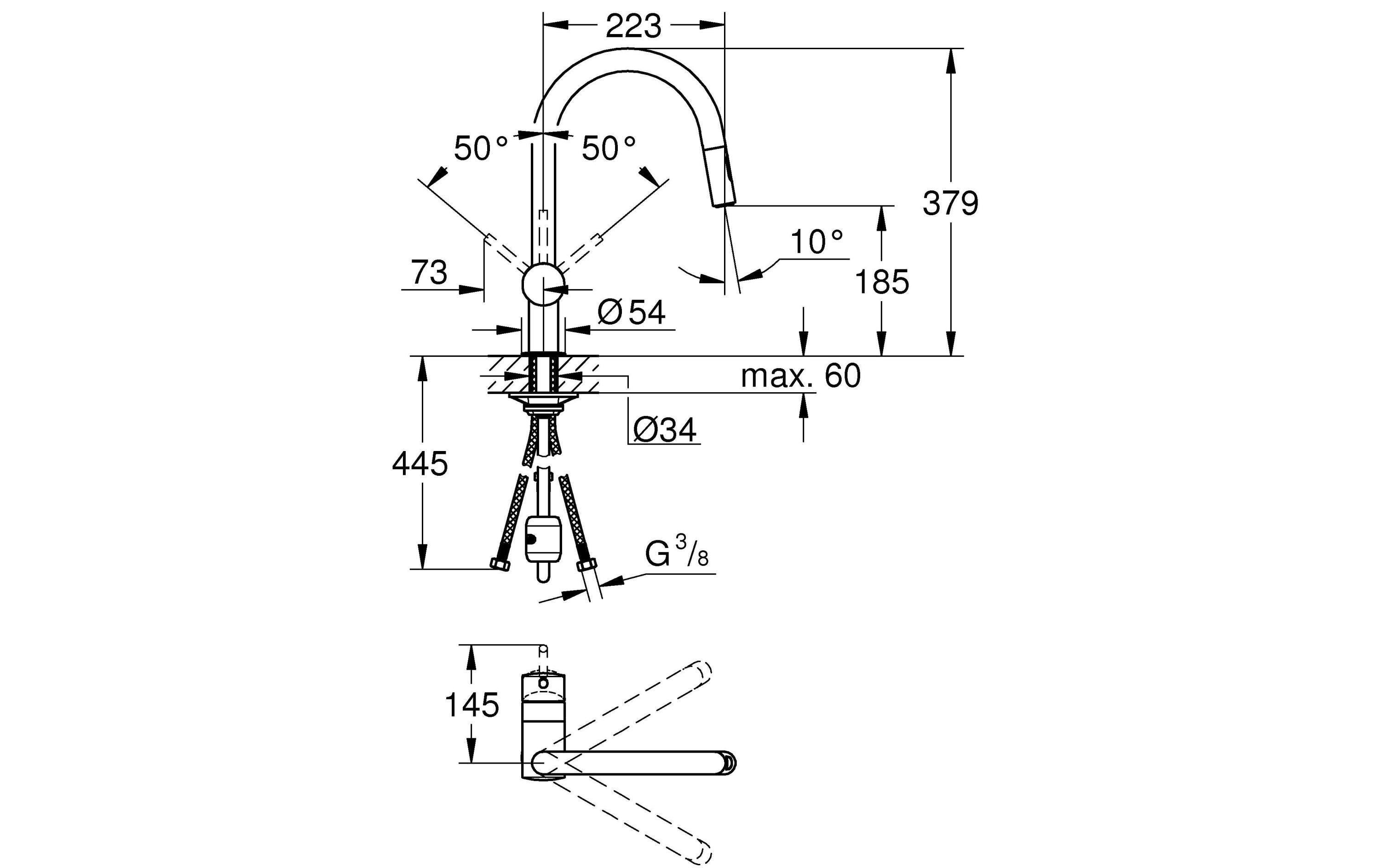 GROHE Küchenarmatur Minta U-Auslauf GROHE Küchenarmatur Minta U-Auslauf