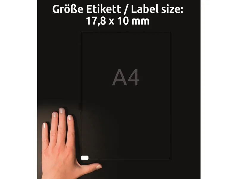 Avery Zweckform Mini-Etiketten Stick + Lift 17.8 x 10 mm, 30 Blatt