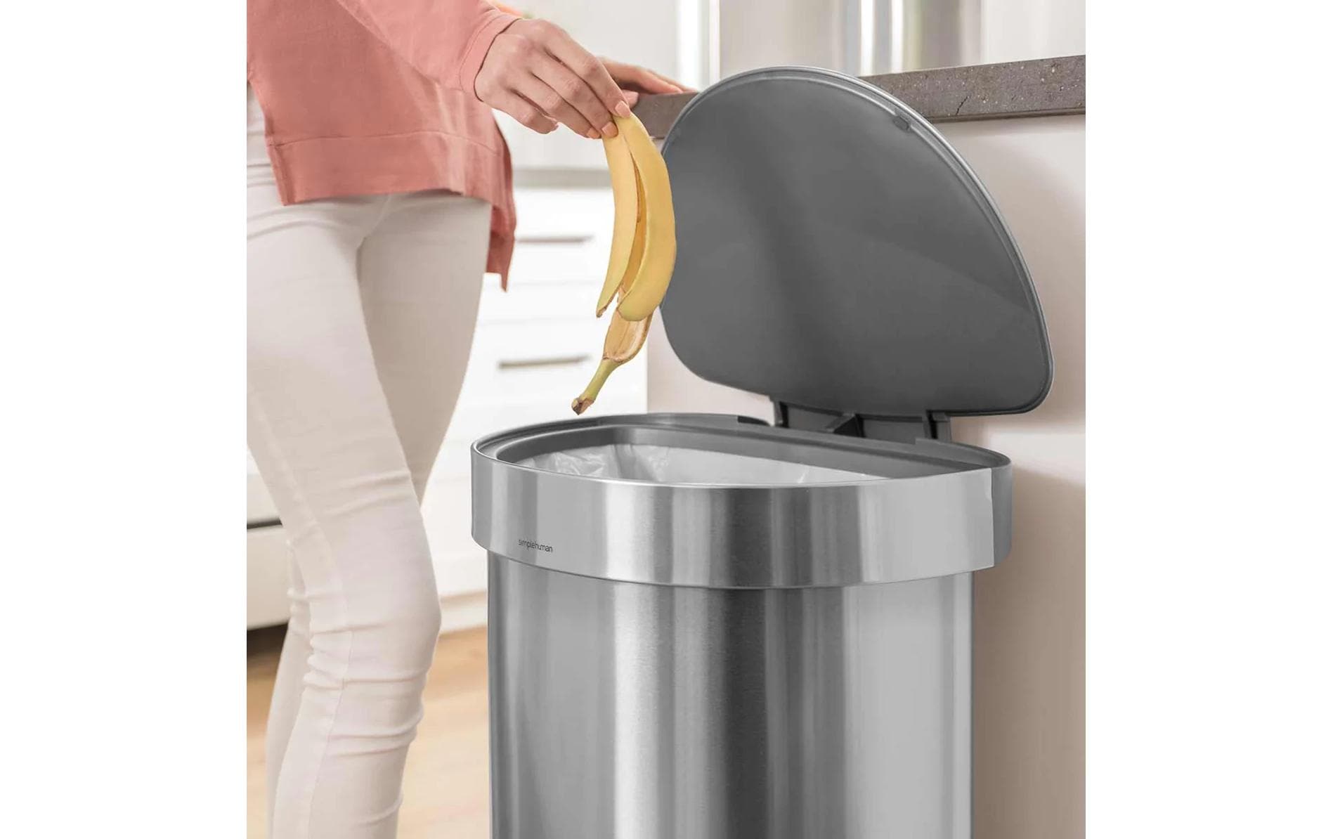 Simplehuman Treteimer CW2030 45 Liter, Silber