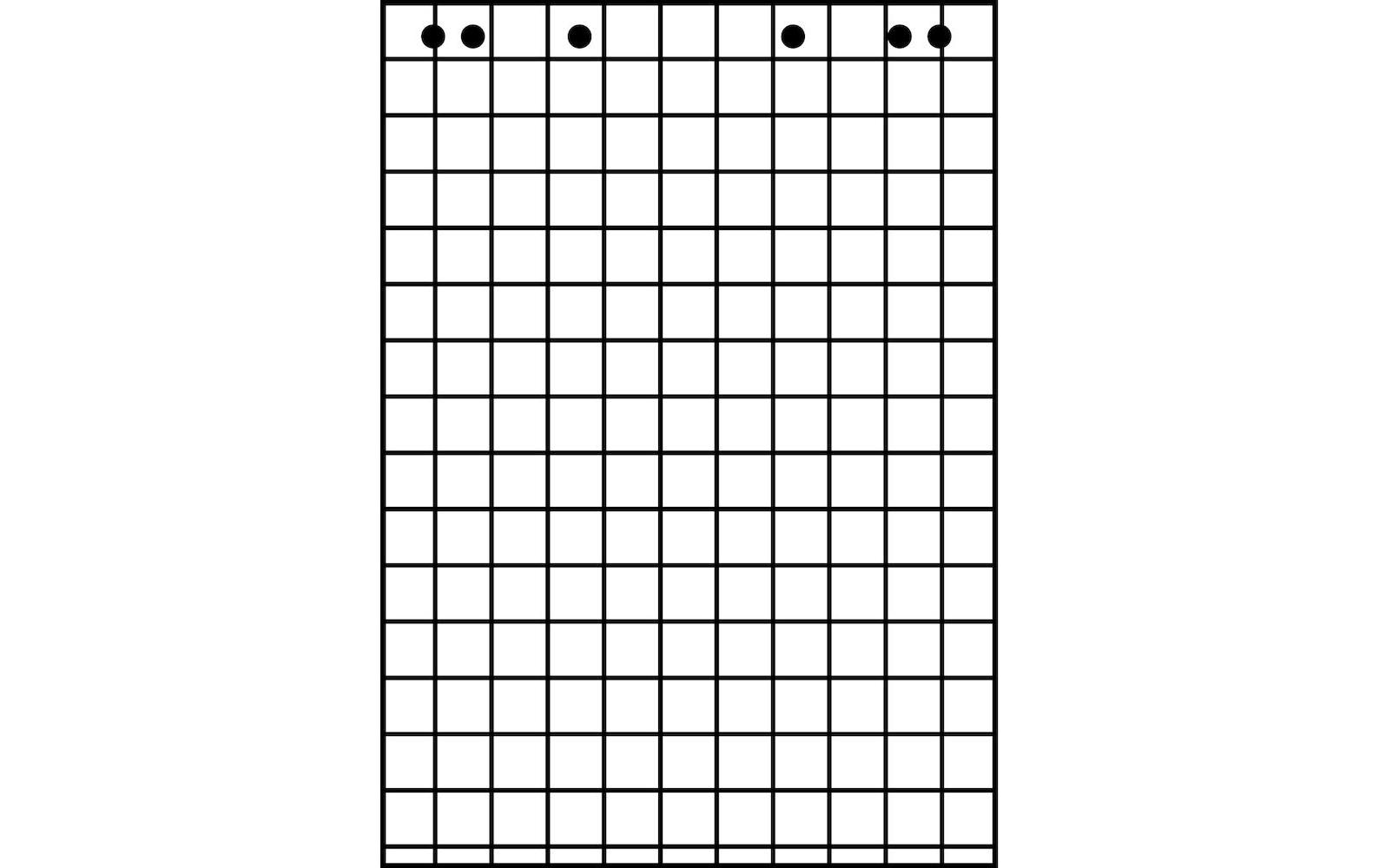 Landré Flipchart Block 65 x 98 cm, kariert, Weiss, 5 Stück