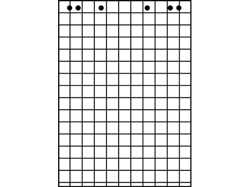 Landré Flipchart Block 65 x 98 cm, kariert, Weiss, 5 Stück Landré Flipchart Block 65 x 98 cm, kariert, Weiss, 5 Stück