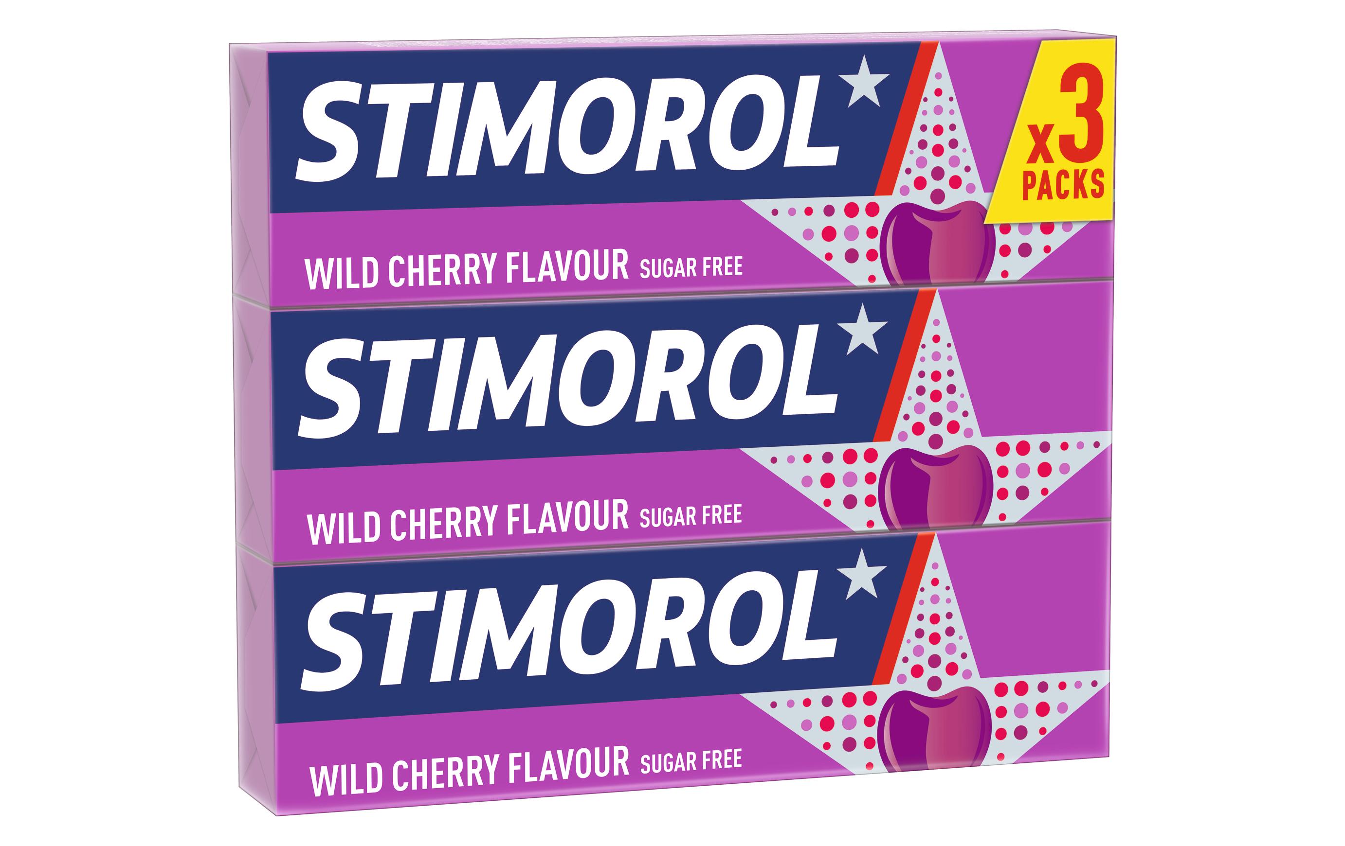 Stimorol Kaugummi Wild Cherry zuckerfrei 3 x 14 g