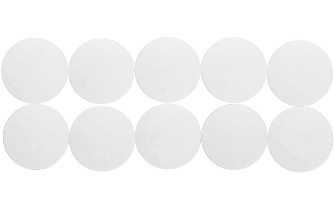 Maul Haftmagnet Solid Ø 32 mm, 800 g, Weiss, 10 Stück