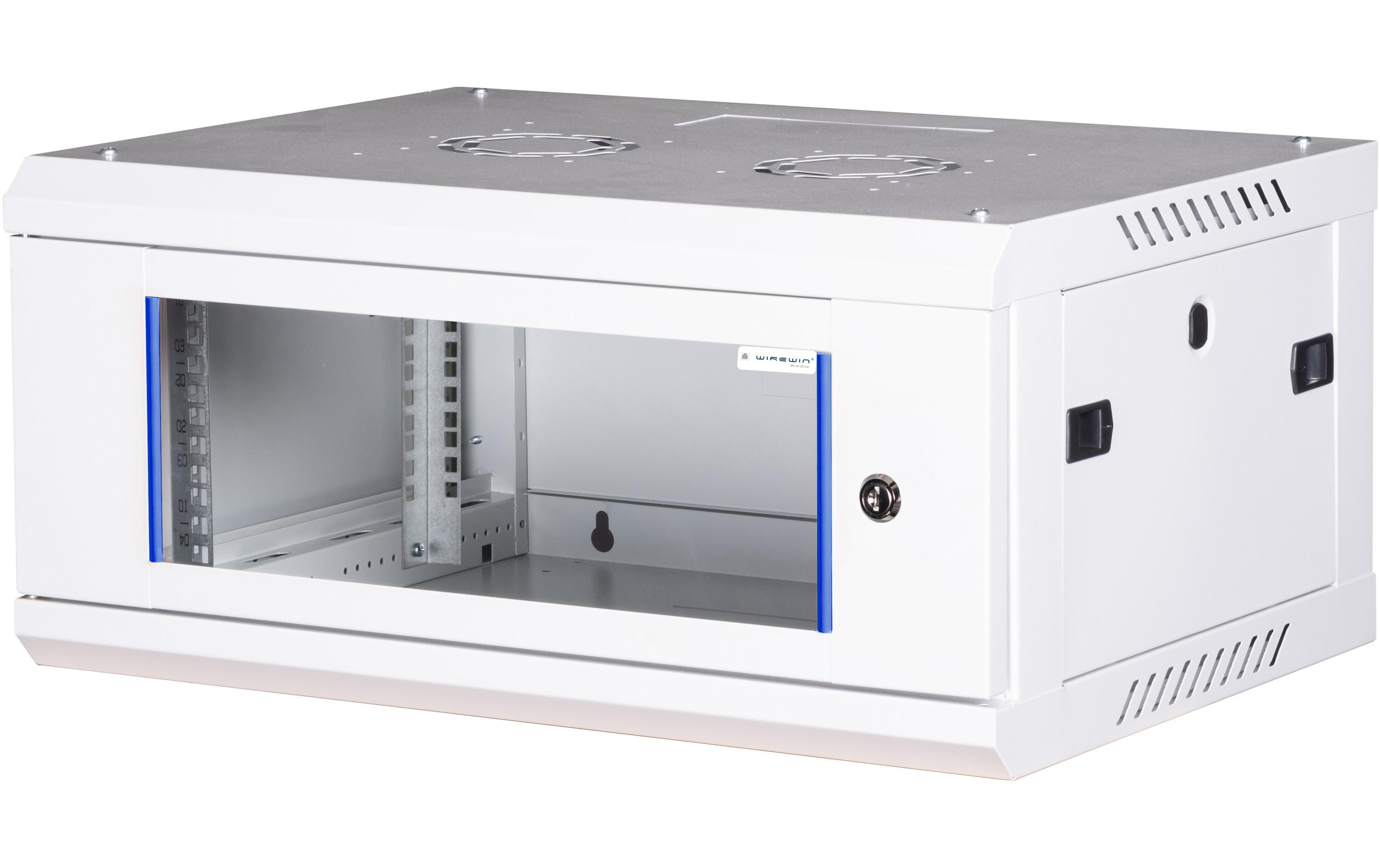 Wirewin Wandschrank 600X450X4U Pro 3rd Gen 19 / 4HE / Grau Wirewin Wandschrank 600X450X4U Pro 3rd Gen 19 / 4HE / Grau