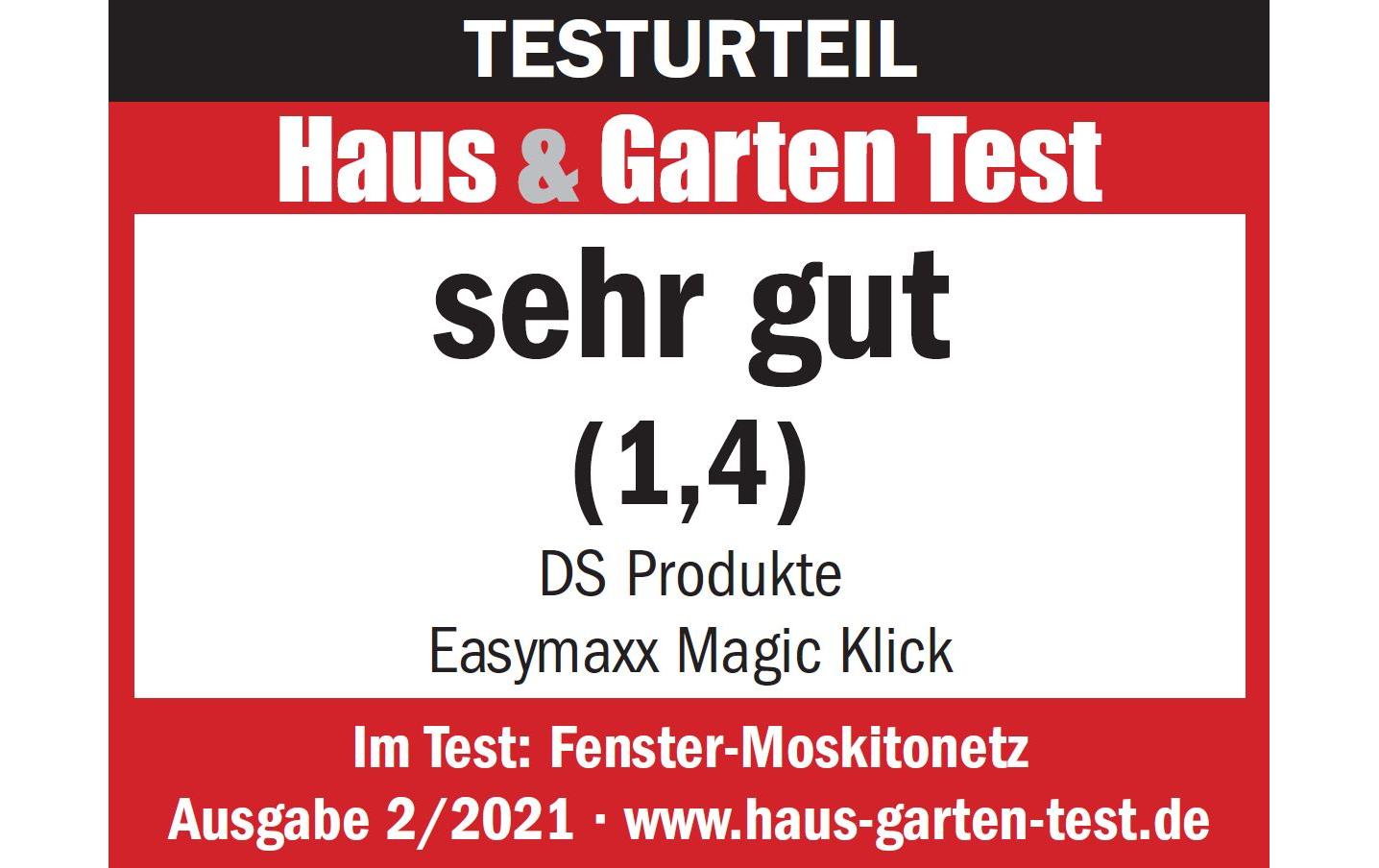 EASYmaxx Fliegengitter Magic Click 1.5 x 1.3 m