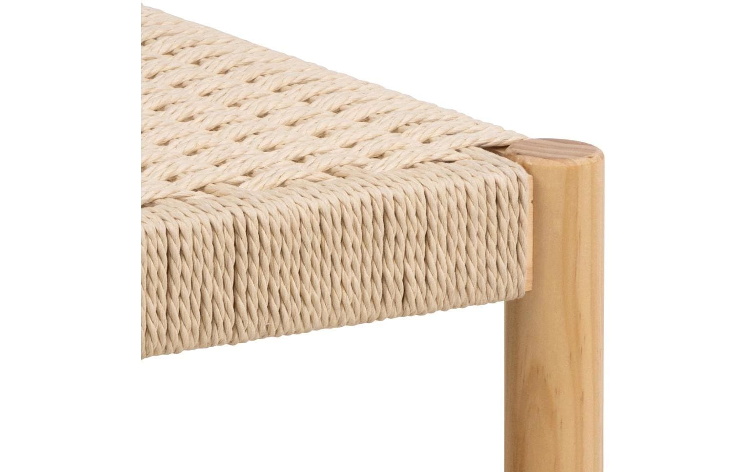 AC Design Hocker Alvin Holz, Weiss