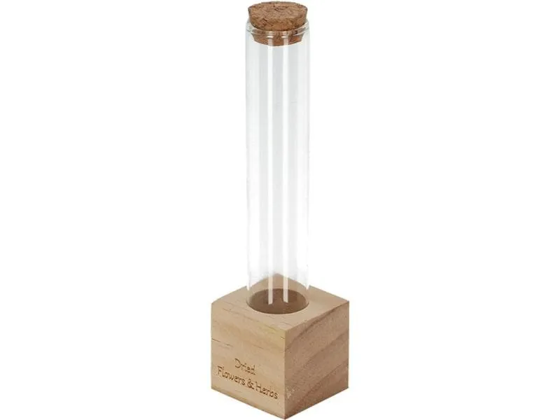 Esschert Design Vase Reagenzglas S 16.5 cm, Nature/Transparent Esschert Design Vase Reagenzglas S 16.5 cm, Nature/Transparent