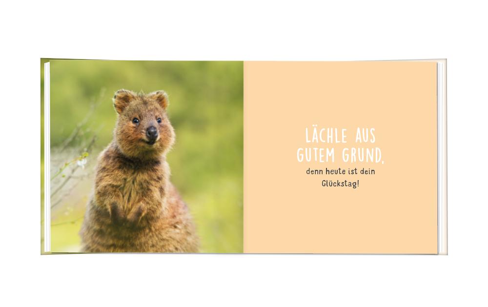 Grafik Werkstatt Minibuch Heute ist dein Glückstag