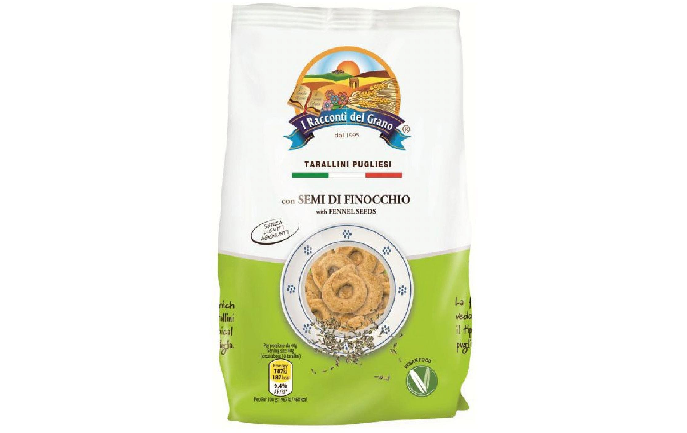 I Racconti del Grano Apulia Taralli Finocchio 250 g I Racconti del Grano Apulia Taralli Finocchio 250 g