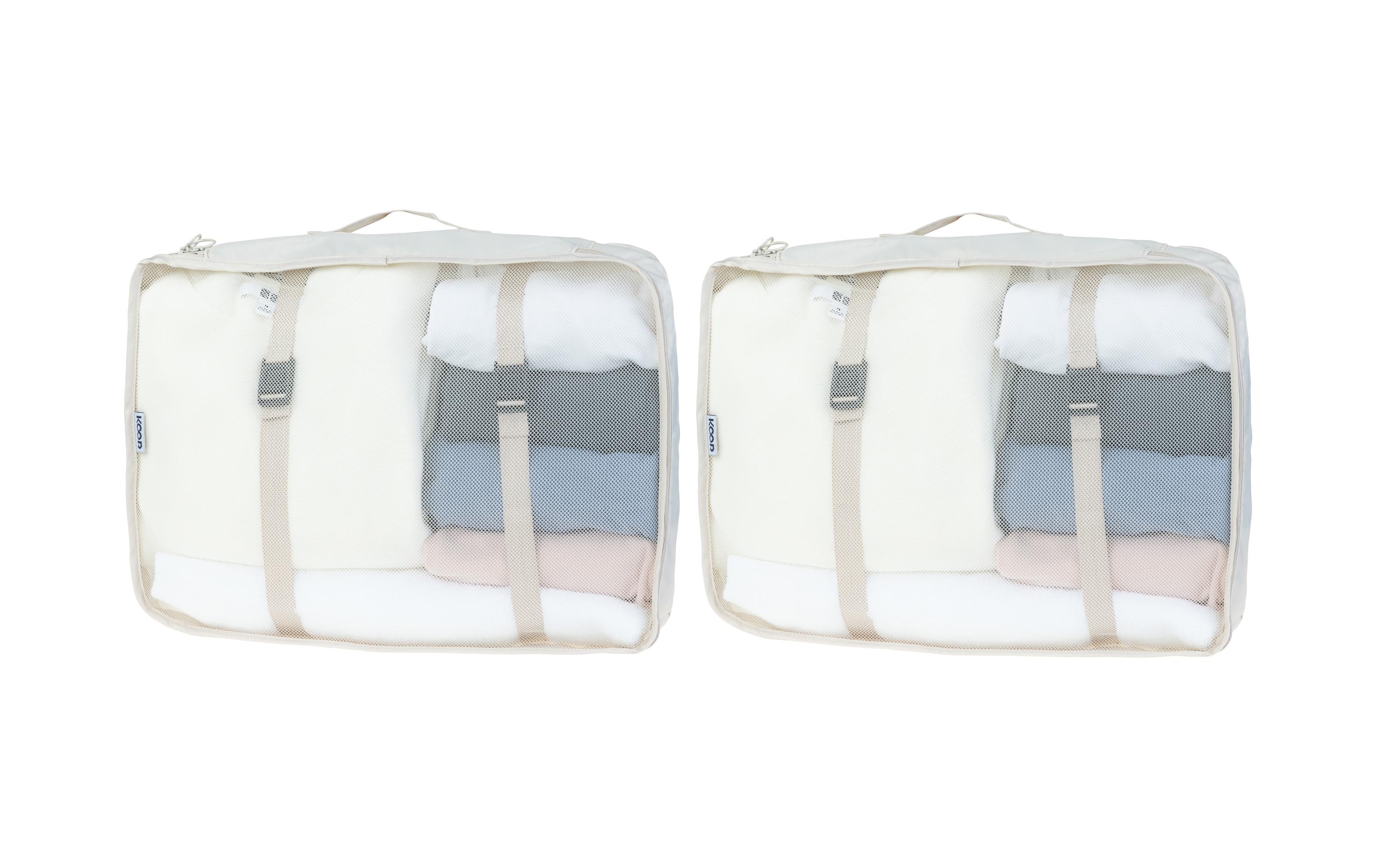 KOOR Kleiderbeutel Reesa, Grösse XL, 2er-Pack, Beige KOOR Kleiderbeutel Reesa, Grösse XL, 2er-Pack, Beige
