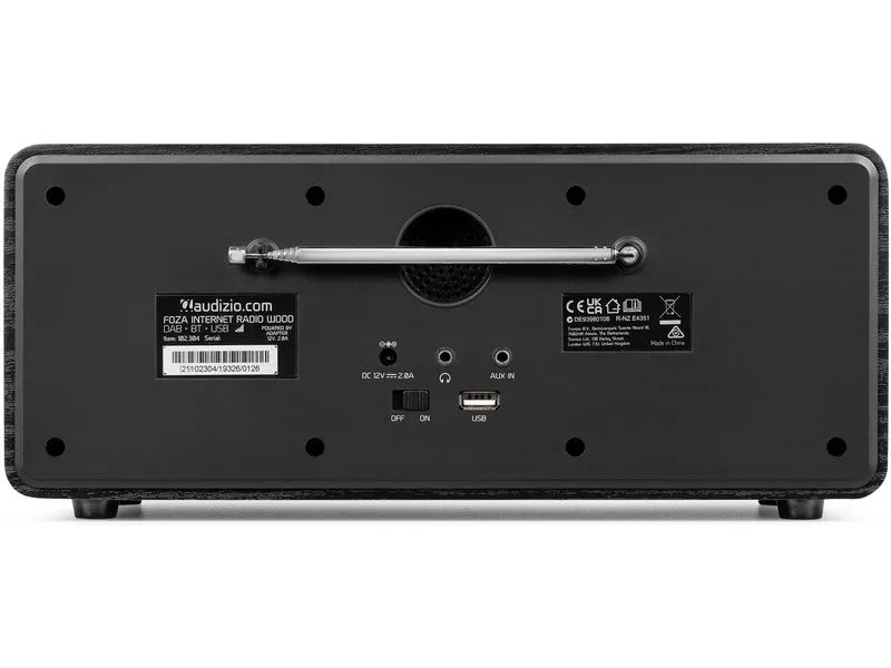Audizio DAB+ Radio Foza Schwarz Audizio DAB+ Radio Foza Schwarz