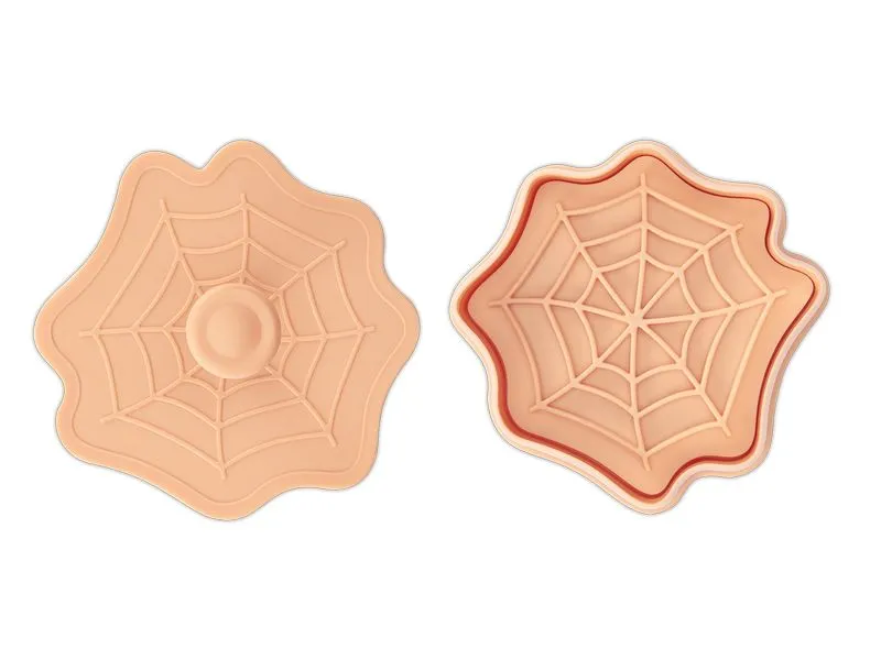 Städter Präge-Ausstecher Spinnennetz 4.3 x 7 cm, Apricot