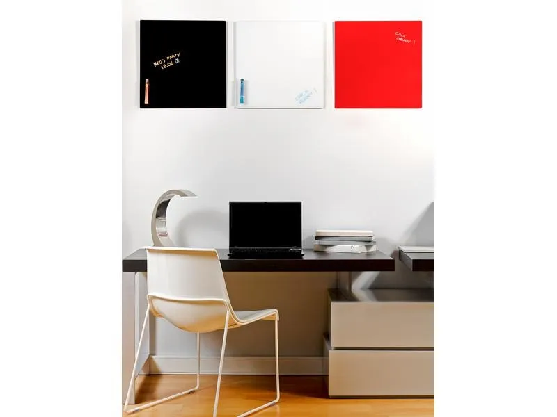 Bi-Office Magnethaftendes Glassboard 38 cm x 38 cm, Weiss Bi-Office Magnethaftendes Glassboard 38 cm x 38 cm, Weiss