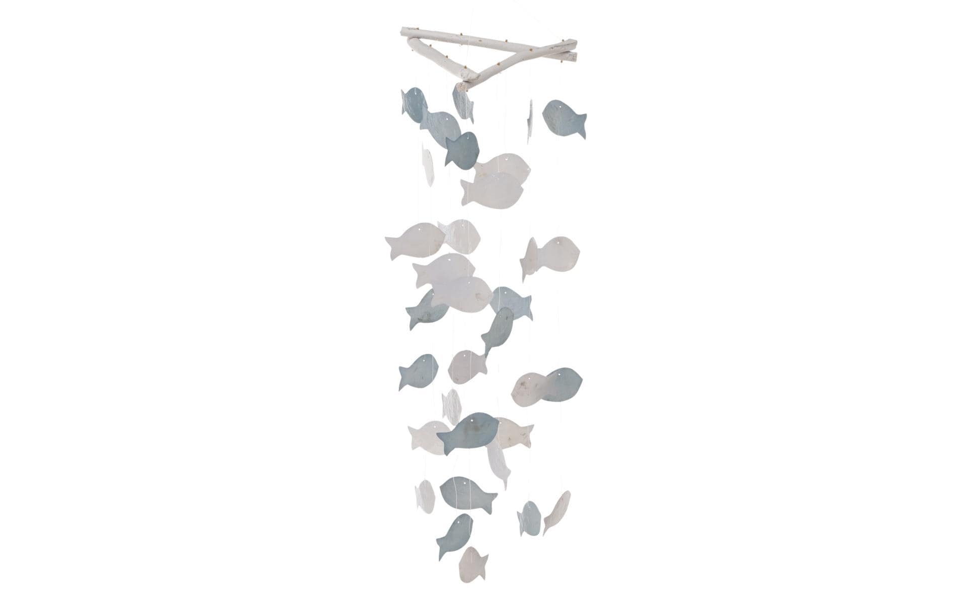 Boltze Windspiel Dori Fisch 60 cm, Graublau