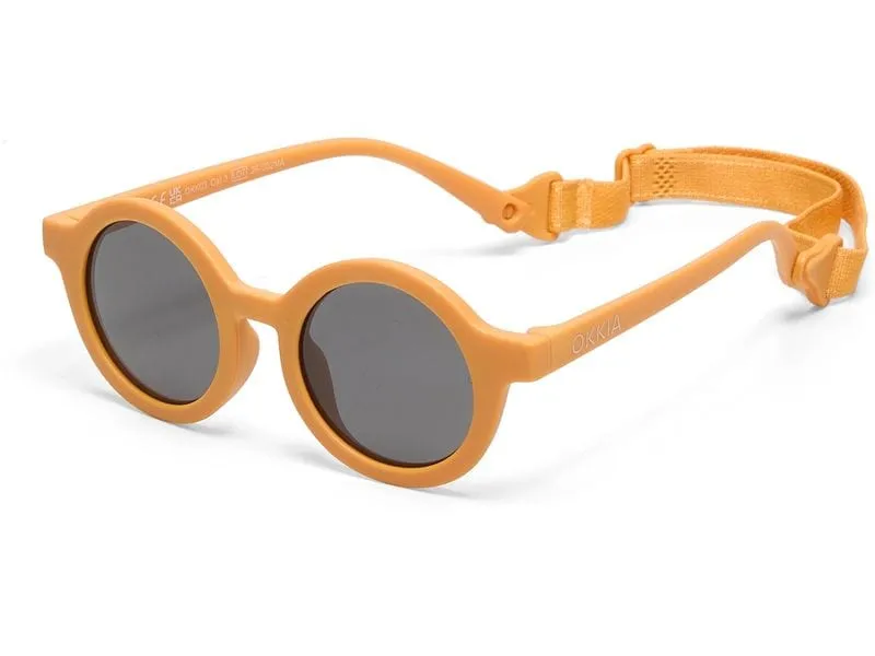 OKKIA Kinder-Sonnenbrille Tondo 3-5 Jahre Yellow Sunset