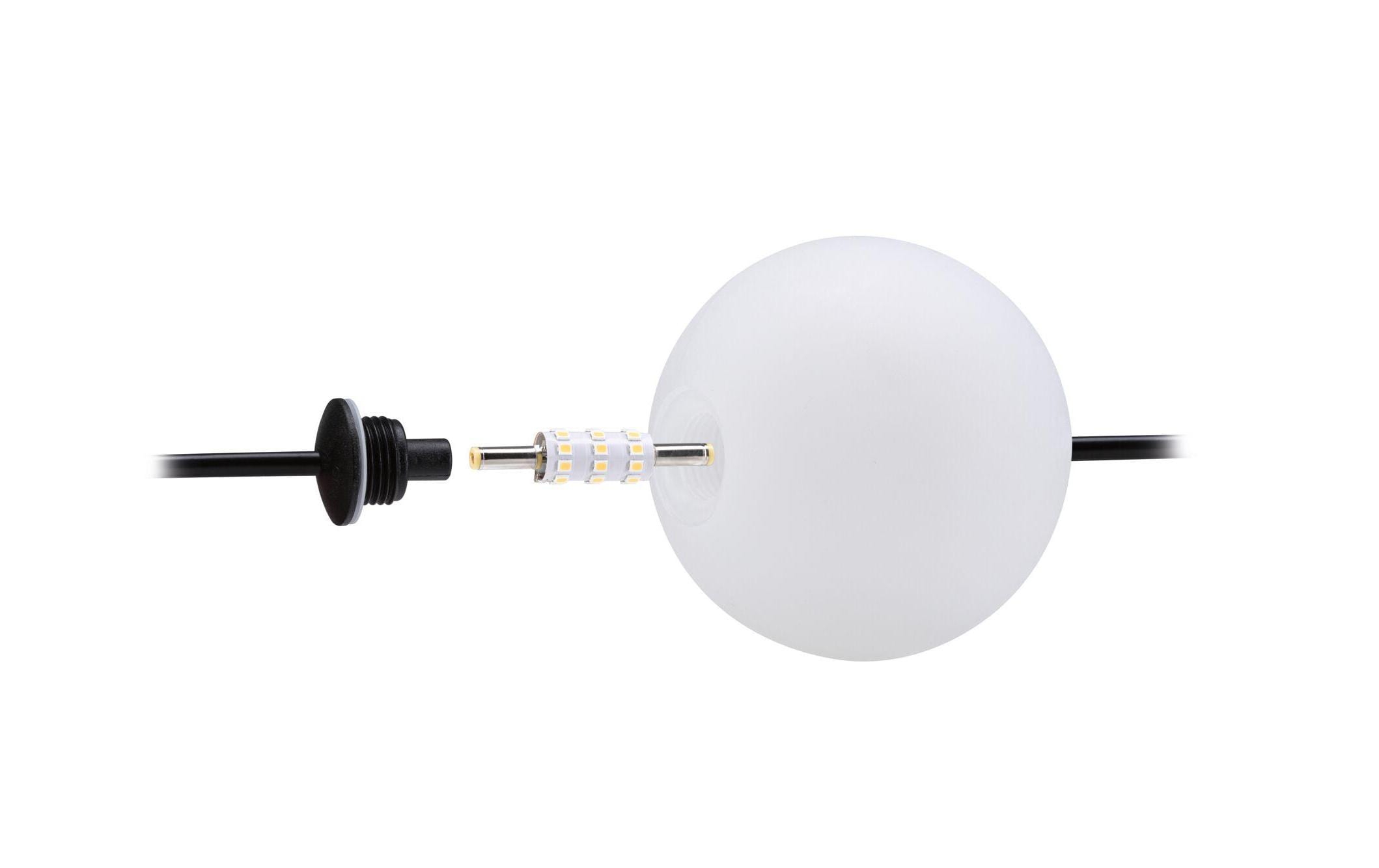 Paulmann LED Lichterkette Plug & Shine Naima 1.71 m, WW, Schwarz