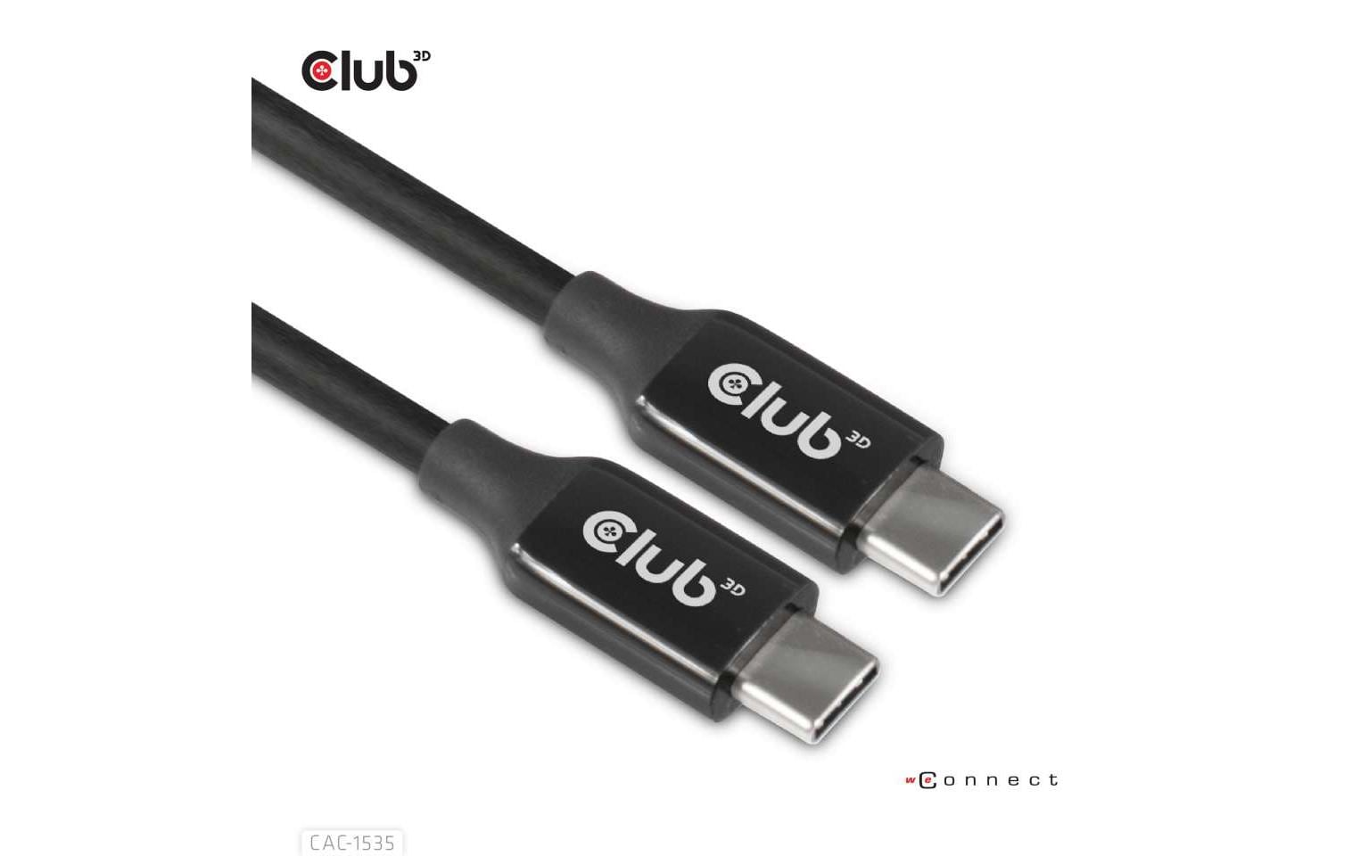 Club 3D Kabel USB Type-C - USB Type-C, 5 m, 8K60Hz