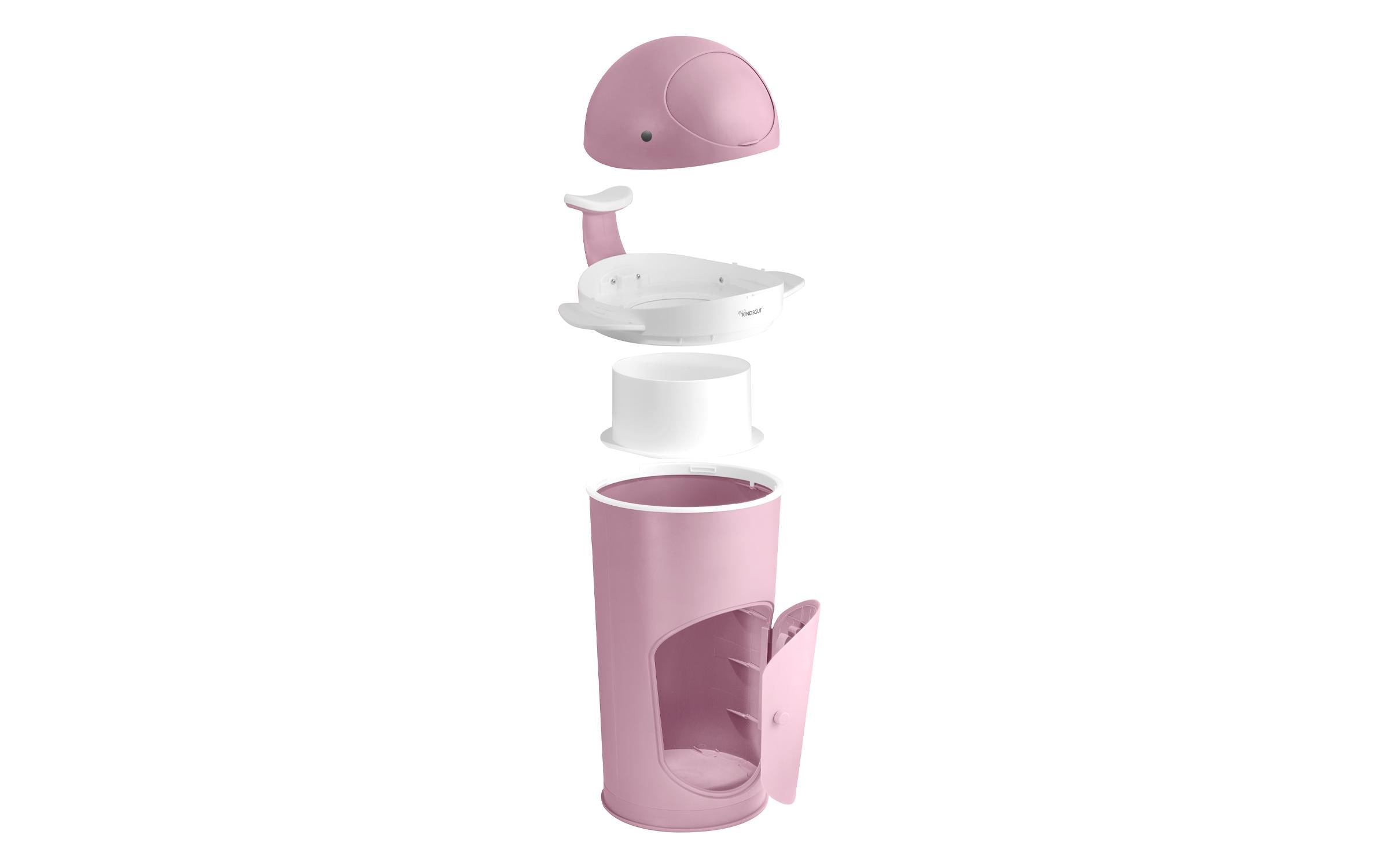 Kindsgut Windeleimer Wal Pink