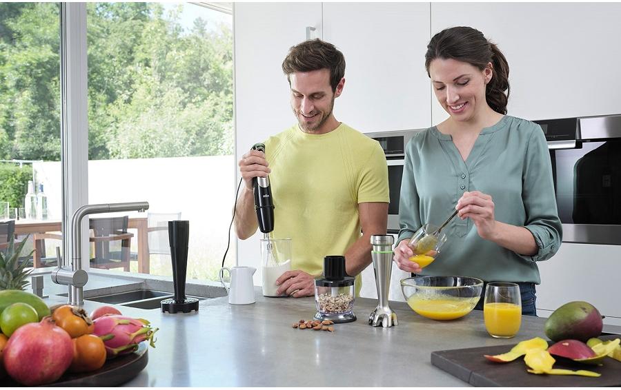 Braun Stabmixer MultiQuick 9 MQ9147X Schwarz/Silber